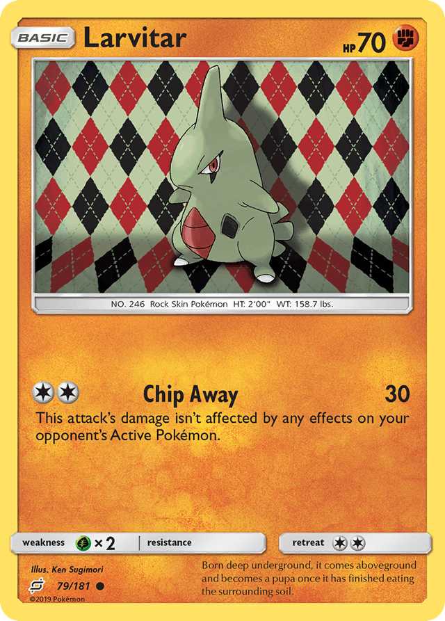 Carta Larvitar 79/181 do set Team Up — Pokémon TCG | Bynx
