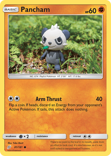 Carta Pancham 81/181 do set Team Up — Pokémon TCG | Bynx