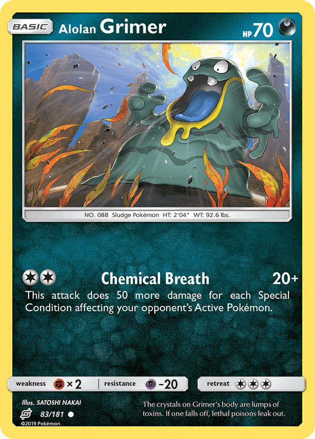 Carta Alolan Grimer 83/181 do set Team Up — Pokémon TCG | Bynx