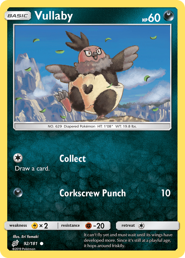 Carta Vullaby 92/181 do set Team Up — Pokémon TCG | Bynx