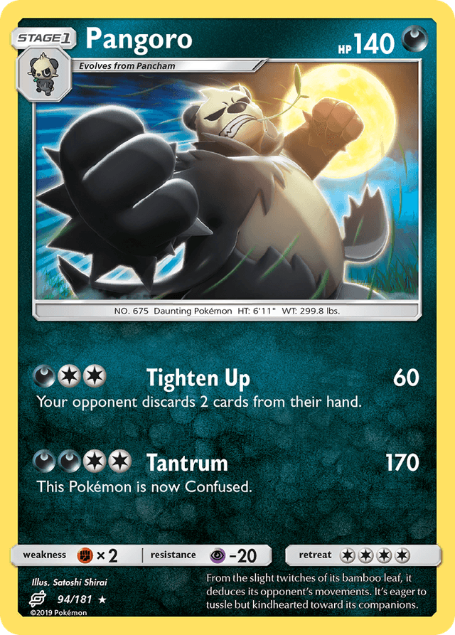 Carta Pangoro 94/181 do set Team Up — Pokémon TCG | Bynx
