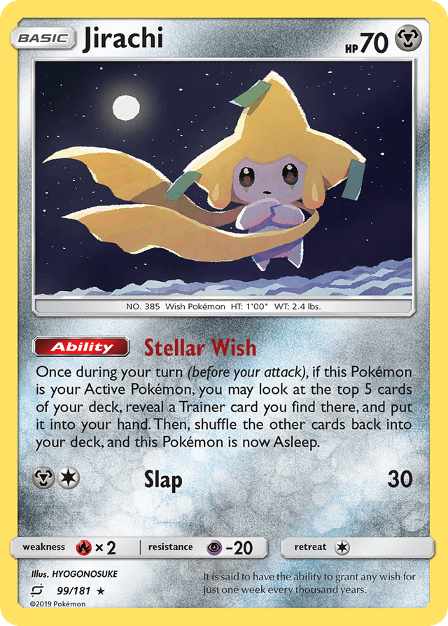 Carta Jirachi 99/181 do set Team Up — Pokémon TCG | Bynx