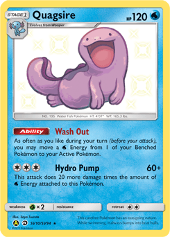 Quagsire SV10 — Hidden Fates Shiny Vault