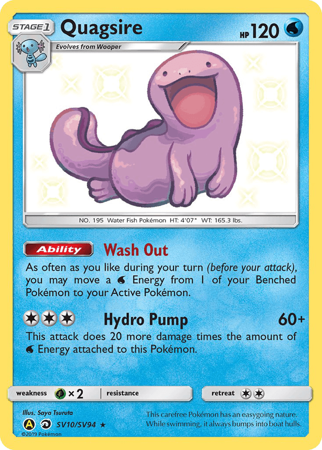 Carta Quagsire SV10/94 do set Hidden Fates Shiny Vault — Pokémon TCG | Bynx