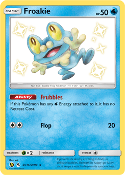 Froakie SV11 — Hidden Fates Shiny Vault
