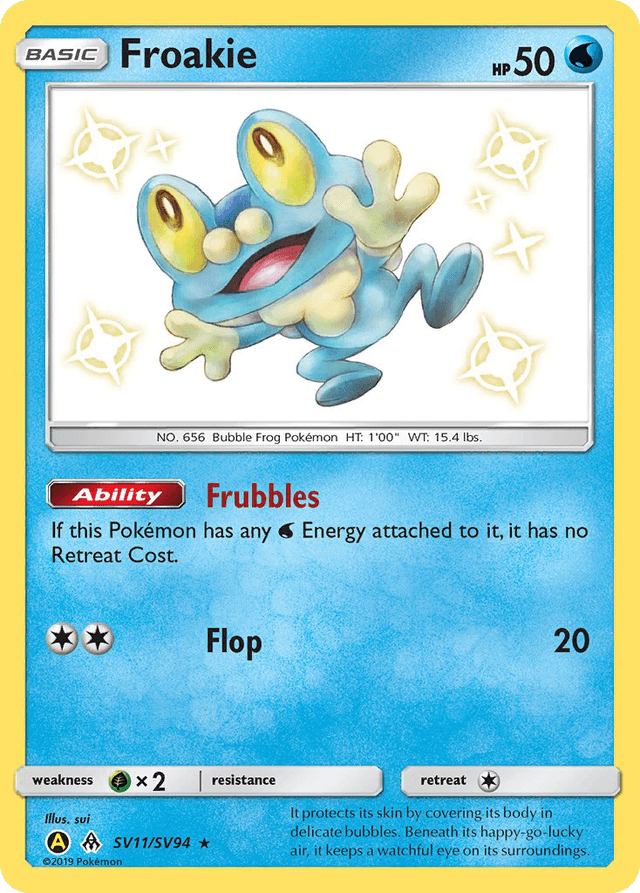 Carta Froakie SV11/94 do set Hidden Fates Shiny Vault — Pokémon TCG | Bynx
