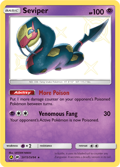 Seviper SV15 — Hidden Fates Shiny Vault