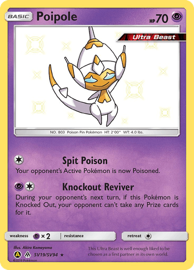 Carta Poipole SV19/94 do set Hidden Fates Shiny Vault — Pokémon TCG | Bynx