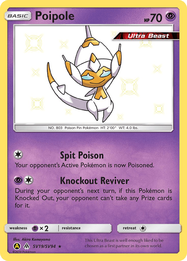 Carta Poipole SV19/94 do set Hidden Fates Shiny Vault — Pokémon TCG | Bynx