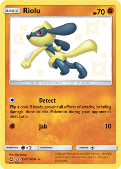 Riolu SV21 — Hidden Fates Shiny Vault