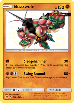 Buzzwole SV24 — Hidden Fates Shiny Vault