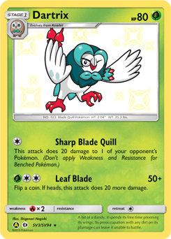 Dartrix SV3 — Hidden Fates Shiny Vault