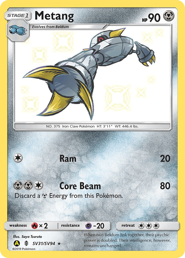 Carta Metang SV31/94 do set Hidden Fates Shiny Vault — Pokémon TCG | Bynx