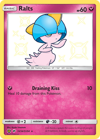 Carta Ralts SV34/94 do set Hidden Fates Shiny Vault — Pokémon TCG | Bynx