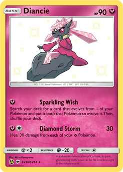Diancie SV36 — Hidden Fates Shiny Vault