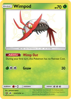 Wimpod SV4 — Hidden Fates Shiny Vault