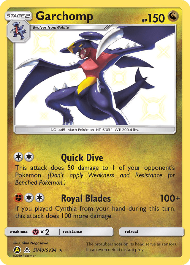 Carta Garchomp SV40/94 do set Hidden Fates Shiny Vault — Pokémon TCG | Bynx