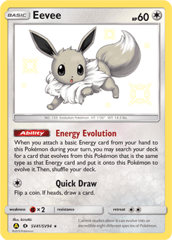 Eevee SV41 — Hidden Fates Shiny Vault
