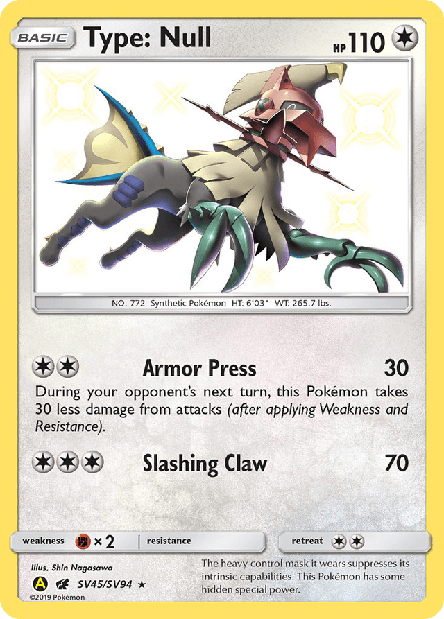 Carta Type: Null SV45/94 do set Hidden Fates Shiny Vault — Pokémon TCG | Bynx