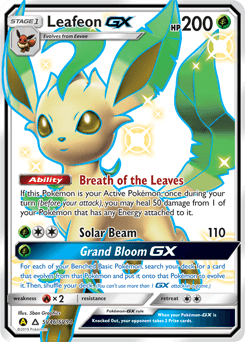 Leafeon-GX SV46 — Hidden Fates Shiny Vault