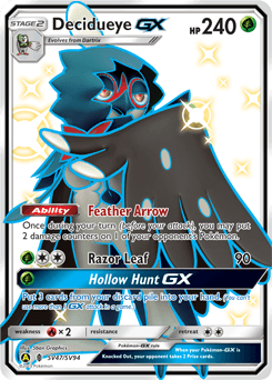 Decidueye-GX SV47 — Hidden Fates Shiny Vault