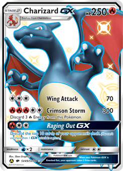 Charizard-GX SV49 — Hidden Fates Shiny Vault