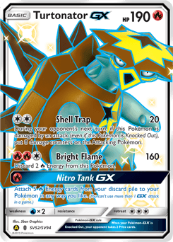 Turtonator-GX SV52 — Hidden Fates Shiny Vault