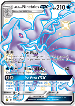 Alolan Ninetales-GX SV53 — Hidden Fates Shiny Vault