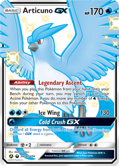 Articuno-GX SV54 — Hidden Fates Shiny Vault