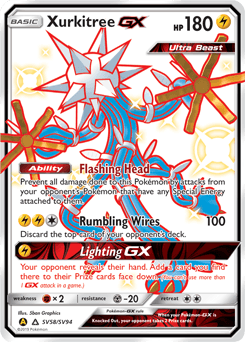 Xurkitree-GX SV58 — Hidden Fates Shiny Vault