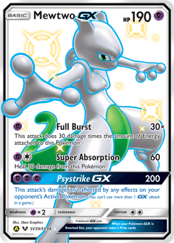 Mewtwo-GX SV59 — Hidden Fates Shiny Vault