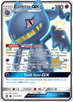 Banette-GX SV61 — Hidden Fates Shiny Vault