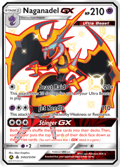 Naganadel-GX SV63 — Hidden Fates Shiny Vault