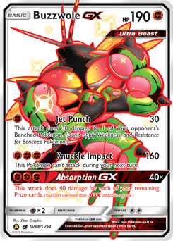 Buzzwole-GX SV68 — Hidden Fates Shiny Vault