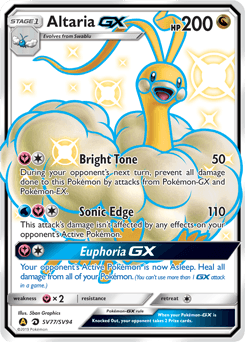 Altaria-GX SV77 — Hidden Fates Shiny Vault