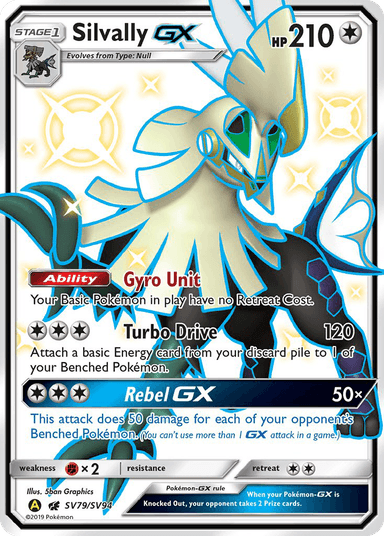 Carta Silvally-GX SV79/94 do set Hidden Fates Shiny Vault — Pokémon TCG | Bynx