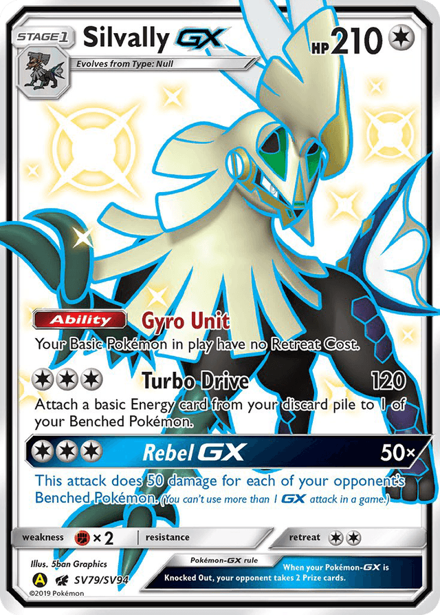 Carta Silvally-GX SV79/94 do set Hidden Fates Shiny Vault — Pokémon TCG | Bynx