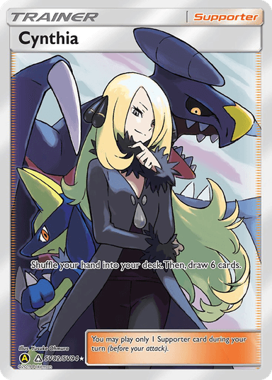 Carta Cynthia SV82/94 do set Hidden Fates Shiny Vault — Pokémon TCG | Bynx