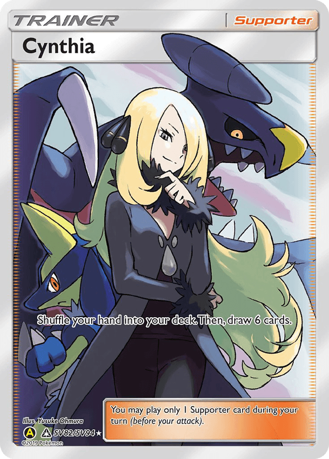 Carta Cynthia SV82/94 do set Hidden Fates Shiny Vault — Pokémon TCG | Bynx