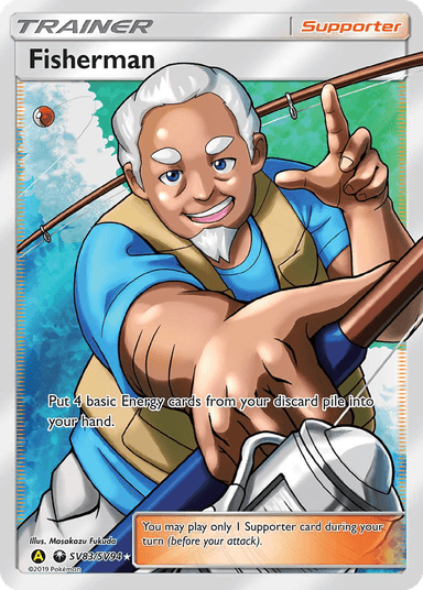 Carta Fisherman SV83/94 do set Hidden Fates Shiny Vault — Pokémon TCG | Bynx