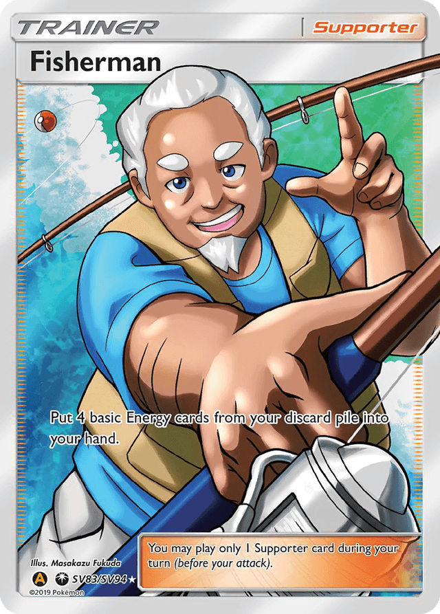 Carta Fisherman SV83/94 do set Hidden Fates Shiny Vault — Pokémon TCG | Bynx