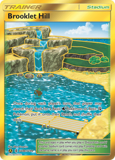 Carta Brooklet Hill SV88/94 do set Hidden Fates Shiny Vault — Pokémon TCG | Bynx