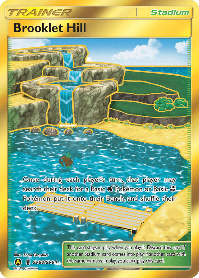 Carta Brooklet Hill SV88/94 do set Hidden Fates Shiny Vault — Pokémon TCG | Bynx