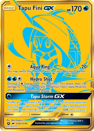 Carta Tapu Fini-GX SV92/94 do set Hidden Fates Shiny Vault — Pokémon TCG | Bynx