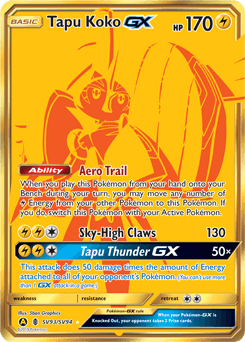 Tapu Koko-GX SV93 — Hidden Fates Shiny Vault