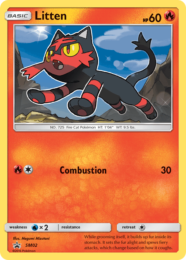 Carta Litten SM02/248 do set SM Black Star Promos — Pokémon TCG | Bynx