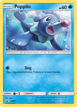 Popplio SM03 — SM Black Star Promos
