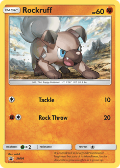 Rockruff SM06 — SM Black Star Promos