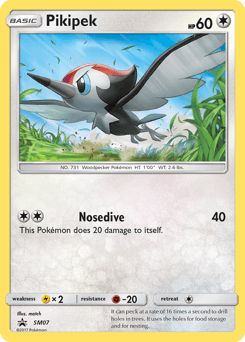 Carta Pikipek SM07 do set SM Black Star Promos — Pokémon TCG | Bynx