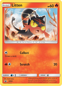 Litten SM08 — SM Black Star Promos